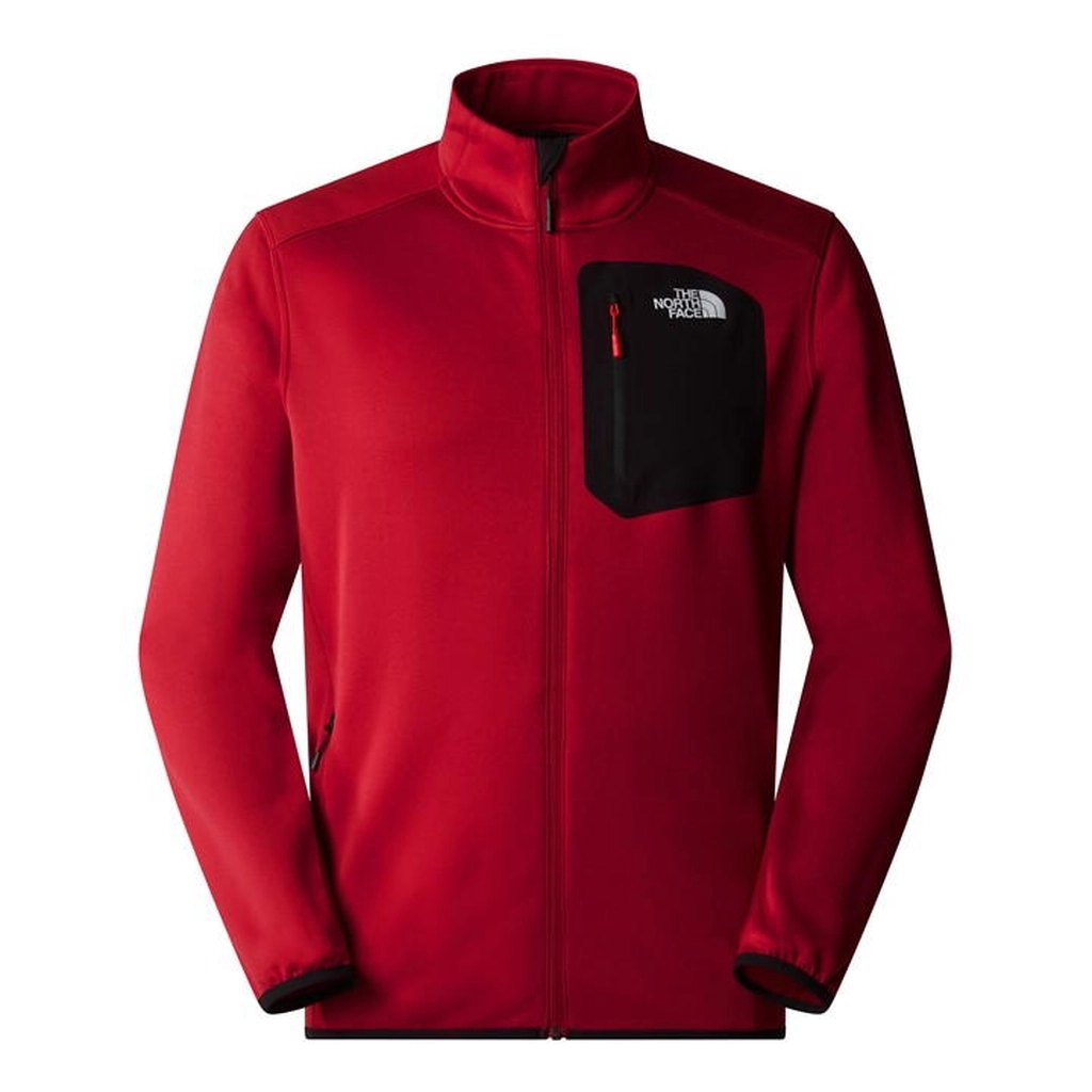 The North Face Crest Full Zip Fleece Mens - Red